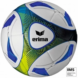 Ballon De Football Erima Hybrid Eco – Taille 5 Adulte, Argent/bleu Marine, Matériaux Durables